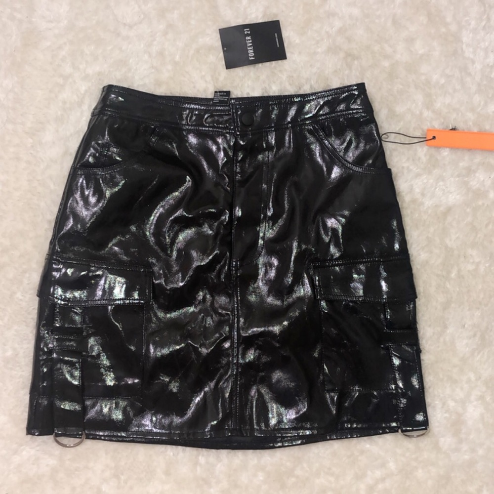 Forever 21 faux leather skirt